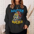 レゴのレンガ造りマスタービルダー面白い曲がった家。 長袖tシャツ スウェットシャツ 彼女への贈り物
