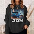 レトロ Jdm 日本ドリフトレース チューニングカー 東京スカイライン ギフト 長袖tシャツ スウェットシャツ 彼女への贈り物