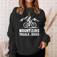 ヴィンテージ マウンテンバイク メンズ レディース バイカー Mtb トレイルバイク 長袖tシャツ スウェットシャツ 彼女への贈り物