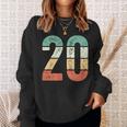 ヴィンテージナンバー20 永遠の20周年記念 スウェットシャツ 彼女への贈り物