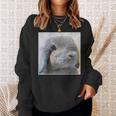 垂れ耳うさぎのレトロ写真 スウェットシャツ 彼女への贈り物