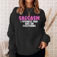 皮肉、何にでもクソをまき散らす面白いユーモア スウェットシャツ 彼女への贈り物