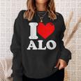 私はすべての名前が大好きです スウェットシャツ 彼女への贈り物