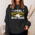 血管に電気を感じる 電気工事士 スウェットシャツ 彼女への贈り物
