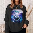 銀河 イルカ 宇宙 地球 海 スウェットシャツ 彼女への贈り物