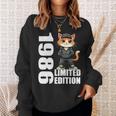 限定版 1986 誕生日 1986 1986年生まれ ヴィンテージ 長袖tシャツ スウェットシャツ 彼女への贈り物