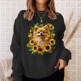 面白いtシャツ ポメラニアン ひまわり わんこ メンズ 犬好き グッズ かわいい おもしろ 面白い 服 ネタ 長袖tシャツ スウェットシャツ 彼女への贈り物