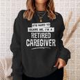 面白い退職介護用シャツ 男女兼用 スウェットシャツ 彼女への贈り物