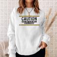 Caution Does Not Play Well With Others スウェットシャツ 彼女への贈り物