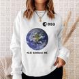 Esa 欧州宇宙機関 地球 46 億年 スウェットシャツ 彼女への贈り物