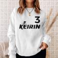 Keirin レッド ナンバー3 レッド ナンバー3 レーシング スウェットシャツ 彼女への贈り物