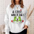 A Little Who Is Due Christmas Pregnancy Announcement Sweatshirt Gifts for Her