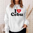 I Love Heart Cebu フィリピン諸島 スウェットシャツ 彼女への贈り物
