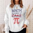 Pi Day Math Is A Piece Of Cake ファニーtシャツ 314用 スウェットシャツ 彼女への贈り物