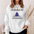 Powered Bytatistics ベルカーブ オタク ユーモア スウェットシャツ 彼女への贈り物