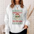 Santa Says 67 Ugly Christmas Sweater Santa Sweatshirt Gifts for Her