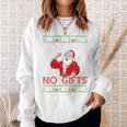 Weightlifting Workout Gym Santa Christmas Ugly Sweater Xmas Tri-Blend Sweatshirt Gifts for Her