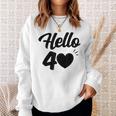 こんにちは40歳 40歳 40歳 誕生日 四十歳 母 スウェットシャツ 彼女への贈り物