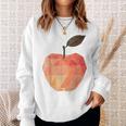 りんご フルーツ モチーフ アート りんご スウェットシャツ 彼女への贈り物