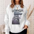 ジョン・レノン 平和な色調の肖像画 スウェットシャツ 彼女への贈り物