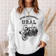 レトロモーターサイクルウラルtシャツ-ヴィンテージサイドカーモーターバイク スウェットシャツ 彼女への贈り物