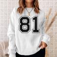 番号 81 スウェットシャツ 彼女への贈り物