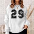 背番号 29 チーム短大スポーツ背番号付きユニフォーム スウェットシャツ 彼女への贈り物