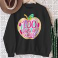 100 Days Of School Apple Teacher Student Kids Groovy Retro Sweatshirt Unisex Gifts for Old Women 100 Days Of School Apple Teacher Student Kids Groovy Retro Sweatshirt Unisex Gifts for Old Women