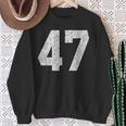 47 ジャージユニフォーム バーシティ スポーツ番号 47歳の誕生日 スウェットシャツ 年配の女性への贈り物