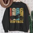60 歳の誕生日バイカーギフトtシャツ-ヴィンテージ1966バイク スウェットシャツ 年配の女性への贈り物
