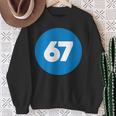 67 歳の誕生日番号 67 バルーン 67 歳の誕生日 スウェットシャツ 年配の女性への贈り物