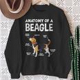 Anatomy Of A Beagle ファニービーグル スウェットシャツ 年配の女性への贈り物