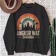 Angkor Wat Cambodia Retro Rainbow And Fun Vintage Temple Tank Top Sweatshirt Unisex Gifts for Old Women