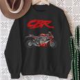 Cbr、オートバイ、オートバイ、ロードレース、バイカー、スポーツバイク、Cbr 長袖tシャツ スウェットシャツ 年配の女性への贈り物