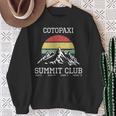 I Climbed Cotopaxiummit Club ハイキング エクアドルハイキング 長袖tシャツ スウェットシャツ 年配の女性への贈り物