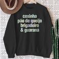Coxinha Pao De Queijo Brigadeiro & Guarana ブラジル料理 スウェットシャツ 年配の女性への贈り物