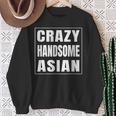 Crazy Handsome アジアンファニーtシャツ スウェットシャツ 年配の女性への贈り物