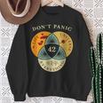 Don't Panic Life Universe Everything 42F 宇宙愛好家 スウェットシャツ 年配の女性への贈り物
