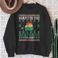 Dumpster Fire Response Team Leader Christmas Ugly Sweater Sweatshirt Gifts for Old Women