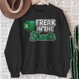 Freak In Theheets Accountant preadsheet Excel スウェットシャツ 年配の女性への贈り物
