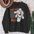Free Hugs ブラジリアン柔術 Bjj 格闘技 面白い総合格闘技 スウェットシャツ 年配の女性への贈り物