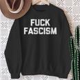 Fuck Fascism 面白い 言って クール ノベルティ 政治 スウェットシャツ 年配の女性への贈り物
