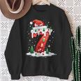 Fun Six Seven 6 7 Meme Couples Pajamas Christmas Tree Lights Sweatshirt Gifts for Old Women