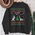 Dinosaurs And Santa Ugly Christmas Sweater Sweatshirt Gifts for Old Women