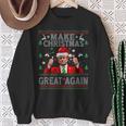 Trump Dance Merry Christmas Ugly Xmas Sweater Pajamas Sweatshirt Gifts for Old Women
