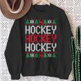 Xmas Ornaments Ugly Christmas Sweater Hockey Player Sweatshirt Gifts for Old Women Xmas Ornaments Ugly Christmas Sweater Hockey Player Sweatshirt Gifts for Old Women