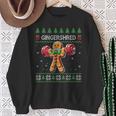 Gingershred Gym Christmas Ugly Sweater Gingerbread Workout Sweatshirt Unisex Gifts for Old Women
