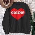 I Heart Goldie I Love Goldie カスタマイズ可 スウェットシャツ 年配の女性への贈り物