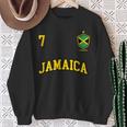 Jamaica チームサッカー ジャマイカ Number 7Occer スウェットシャツ 年配の女性への贈り物