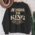 Jesus Is King Bibleerse John 14 スウェットシャツ 年配の女性への贈り物